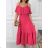 Sommer Kurzarm Sommerkleid (S / M ONE SIZE) ITALIENISCHE MODE IMWY21019