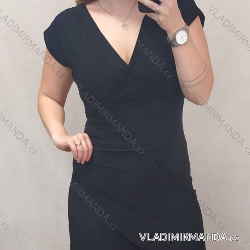 Kurzarmkleid für Damen in Übergröße (L-3XL) POLISH FASHION PMF20013