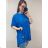 Kleid / Tunika verlängert Frauen (UNI XS-M) ITALIENISCHE MODE IM120042 3xl / 4xl <p>blau</p>