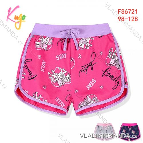 Kraťas Shorts mit Pailletten Baby Teenager Mädchen (98-128) KUGO K627