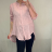 Tunika Shirt 3/4 Langarm Damen (uni M-L) ITALIENISCHE MODE IM420362