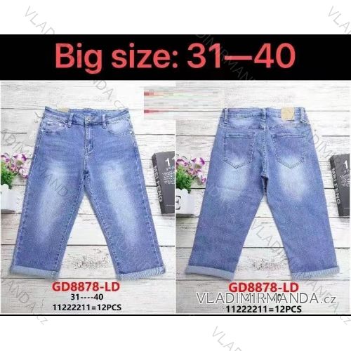 Rifle jeans dlouhé dámské nadrozměr (2XL-6XL) GOURD GD22GD8870-LD