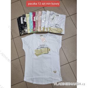 Tričko krátký rukáv dámské (S-XL) TURECKÁ MÓDA TMWG22G5325