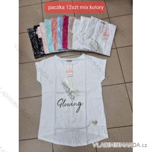 Tričko krátký rukáv dámské (S/M ONE SIZE) TURECKÁ MÓDA TMWG22G5687