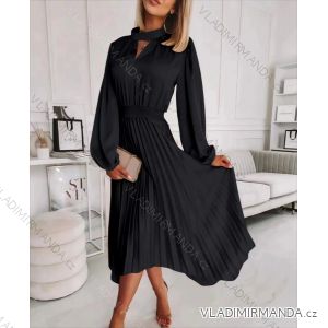 Elegantes Langarmkleid für Damen (S / M ONE SIZE) ITALIAN FASHION IMD22453