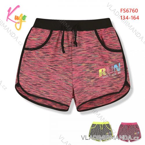 Kraťas Shorts mit Pailletten Baby Teenager Mädchen (98-128) KUGO K627