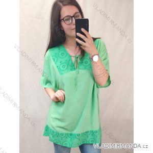 Tunika / Bluse Langarm Damen Oversized (3XL / 4XL ONE SIZE) ITALIAN FASHION IMWQ2191650