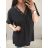 Tunika / Bluse Langarm Damen Oversized (3XL / 4XL ONE SIZE) ITALIAN FASHION IMWQ2191650 3xl / 4xl weiß