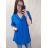 Tunika / Bluse Langarm Damen Oversized (3XL / 4XL ONE SIZE) ITALIAN FASHION IMWQ2191650 3xl / 4xl weiß