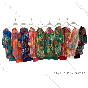 Bluse sommer carmen damen oversized (XL / 2XL ONE SIZE) ITALIAN FASHION IM422649