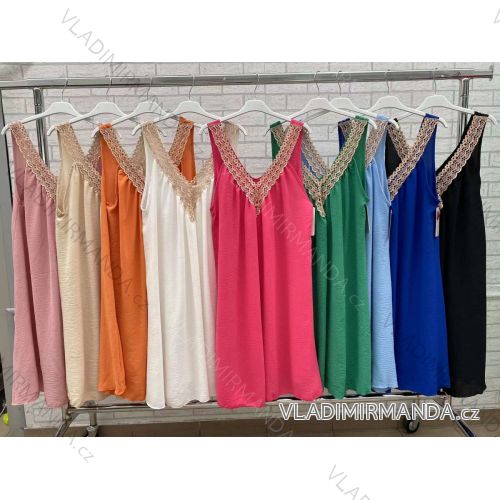 Trägerloses Sommerkleid aus Spitze für Damen (S / M ONE SIZE) ITALIAN FASHION IMWOP22OP0289