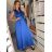 Langes Damenkleid aus Satin mit variabler Bindung Sommer (S / M / L ONE SIZE) ITALIAN FASHION IMM2250677