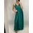 Langes, trägerloses Sommerkleid aus Satin für Damen (Einheitsgröße S/M) ITALIAN FASHION IMM22360/DR Kerosene