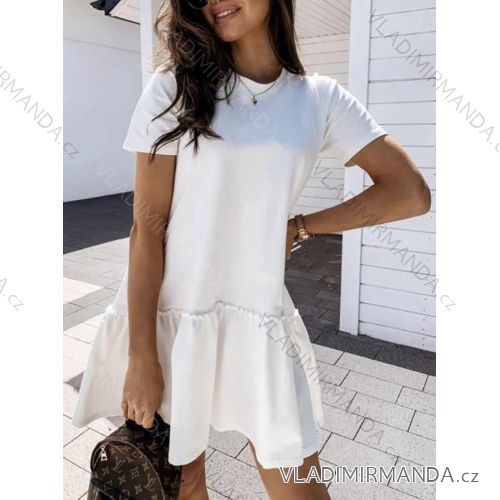 Kurzärmliges Sommerkleid für Damen (S / M ONE SIZE) ITALIAN FASHION IMWD222620