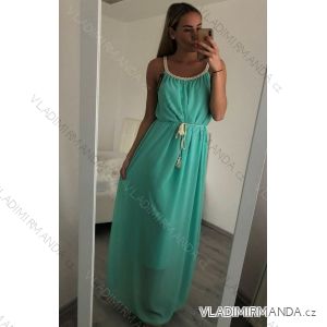 Langes ärmelloses Sommerkleid für Damen (UNI SM) ITALIAN MODE IMD20200IM4