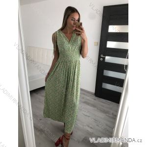 Šaty košilové dlouhý rukáv dámské (S/M ONE SIZE) ITALSKÁ MODA IMB229927