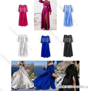 Langes Sommer-Carmen-Langarmkleid für Damen (Einheitsgröße S/M) ITALIAN FASHION IMPHD2222620