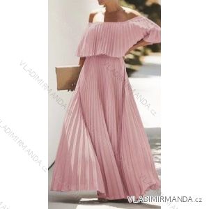 Langes Carmen-Sommerkleid für Damen (Einheitsgröße S/M) ITALIAN FASHION IMWB22092