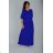 Sommer Kurzarm Sommerkleid (S / M ONE SIZE) ITALIENISCHE MODE IMWY21019 2XL/3XL dunkelrosa