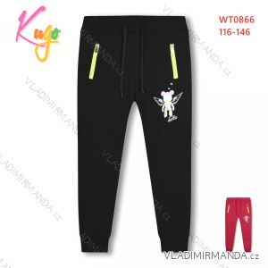 Jogginghose dünn lang Kinder Jugend Mädchen (116-146) KUGO WT0866