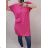 Kleid Oversize Kurzarm Damen (4XL/5XL ONE SIZE) ITALSKÁ MÓDA IM422026