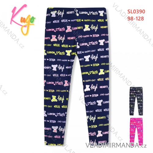 Lange Leggings für Kinder (98-128 / schwarz) KUGO M0185