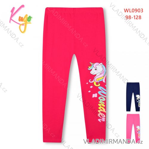 Lange Leggings für Kinder (98-128 / schwarz) KUGO M0185