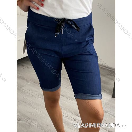 Shorts Sommer Damen Shorts (uni s / m) ITALIENISCHER MODUS IM919604 S/M dunkelblau