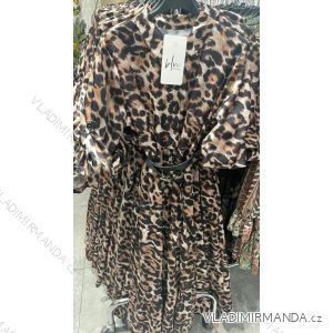 Langärmliges Kleid mit Leopardenmuster für Damen (Einheitsgröße S/M) ITALIAN FASHION IMM22BR1100