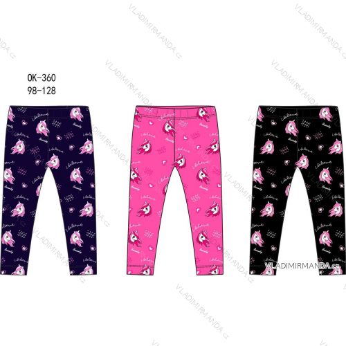 Warme Kinderleggings für Mädchen (98-128) SEASON SEZ22OK-360