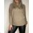 Damen-Langarmpullover (uni s / m) ITALIAN FASHION TM922STAR lila M / L