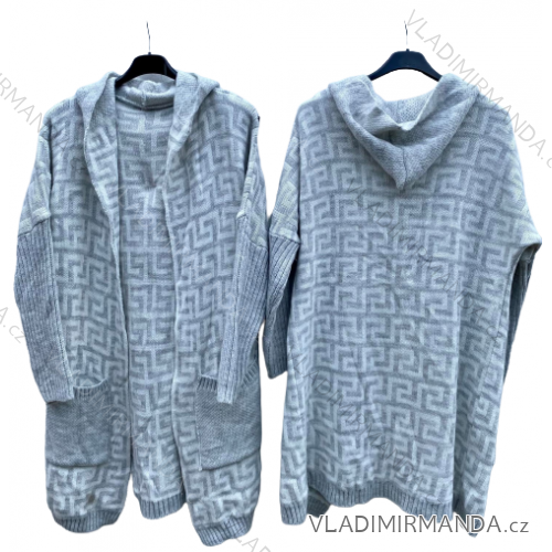 Strickjacke mit langen Ärmeln für Damen (Einheitsgröße L/XL) ITALIAN FASHION IMD22730