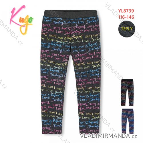 Leggings warm lange Kinder Teen Mädchen (116-146) KUGO KK9943