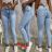 Jeans lang High Waist Damen (M-4XL) JEANS JAW216571