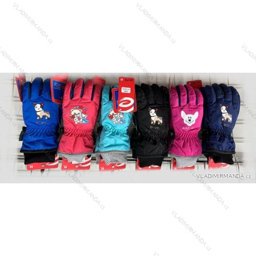 Handschuhe Fäustlinge Ski Kinder Jungen (3-8 Jahre) ECHT C074