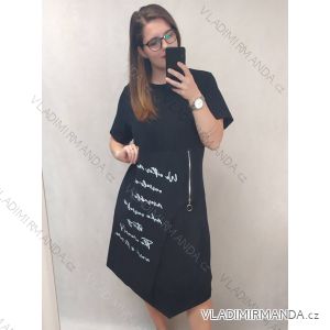 Kleid Oversize Kurzarm Damen (4XL/5XL ONE SIZE) ITALSKÁ MÓDA IM422026