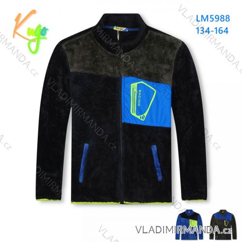 Warmes Mädchen-Sweatshirt mit Reißverschluss (134-164) KUGO M2513