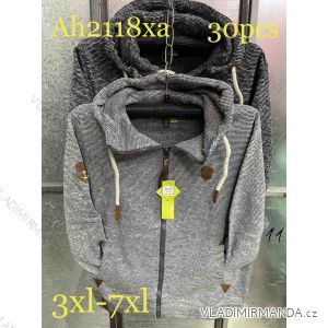 Damen-Hoodie mit Reißverschluss in großen Größen (3XL-6XL) VINTE VIN22SH9926