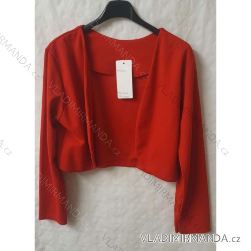 Eleganter Damen Bolero (uni sl) ITALIENISCHE Mode IMC18343 rot M / L