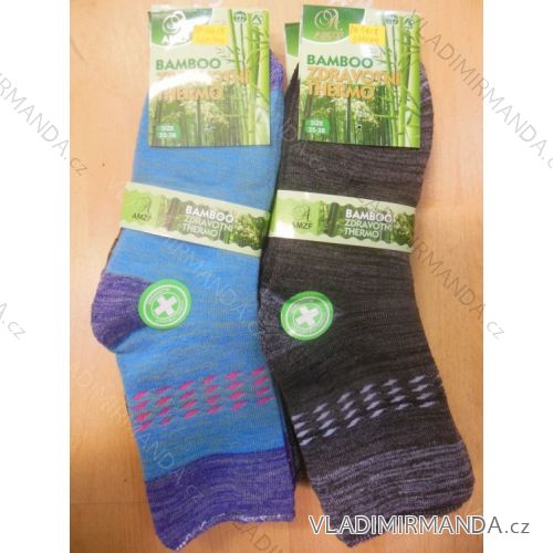 Socken warme Thermo Health Bambus Melange Muster Damen (35-42) AMZF PB-5418
