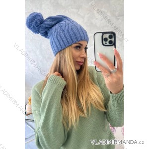 Mütze mit Fleece Paulina K227 dark denim