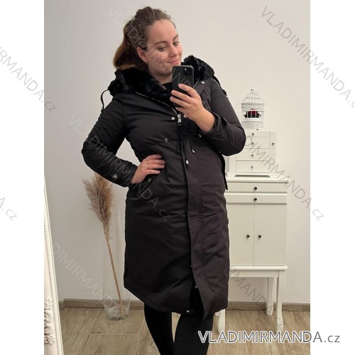 Kabát zimní dámský (S-2XL) LIBLAND LIB22LD-7778 schwarz 4XL