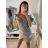 Šaty elegantní dlouhý rukáv dámské (S/M ONE SIZE) ITALSKÁ MÓDA IMM22SARA pink S/M