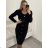 Sommerkleid Langarm geblümte Damen (UNI S / L) ITALIAN FASHION IMK20150 S/M béžová