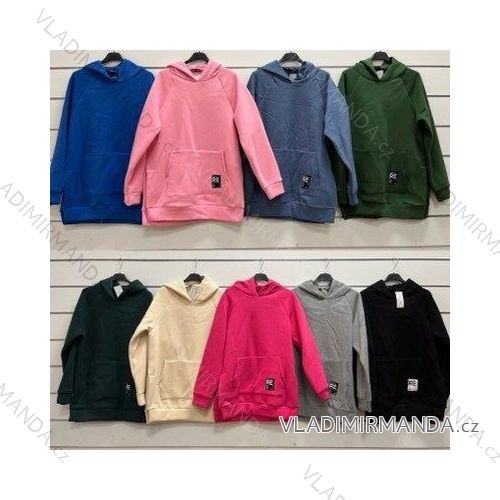 Langarm-Hoodie für Damen (S/M ONE SIZE) ITALIAN FASHION IMWY22237