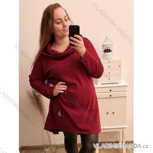 Kleid Oversize Kurzarm Damen (4XL/5XL ONE SIZE) ITALSKÁ MÓDA IM422026