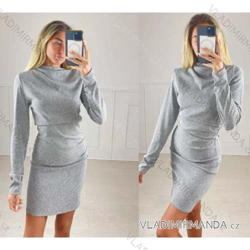 Šaty plesové dlouhé elegantní bez rukávu dámské (S/M ONE SIZE) ITALSKÁ MÓDA IMPBB22B22876