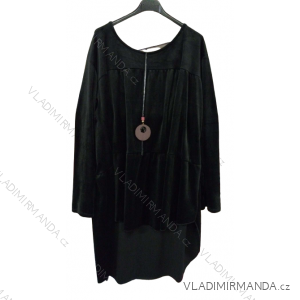 Langarmkleid mit Anhänger Damen Oversized (3XL / 4XL ONE SIZE) ITALIAN FASHION IMWQ2115022