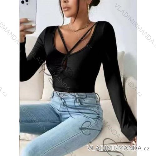 Langarm-T-Shirt für Damen (Einheitsgröße S/M) ITALIAN FASHION IMWDD223937