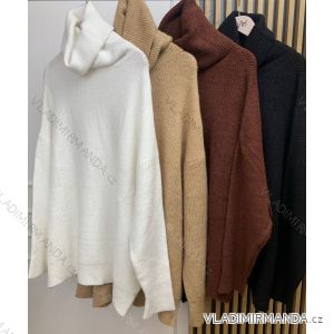 Langärmliger übergroßer Rollkragenpullover für Damen (S/M/L ONE SIZE) ITALIAN FASHION IMLLR225000